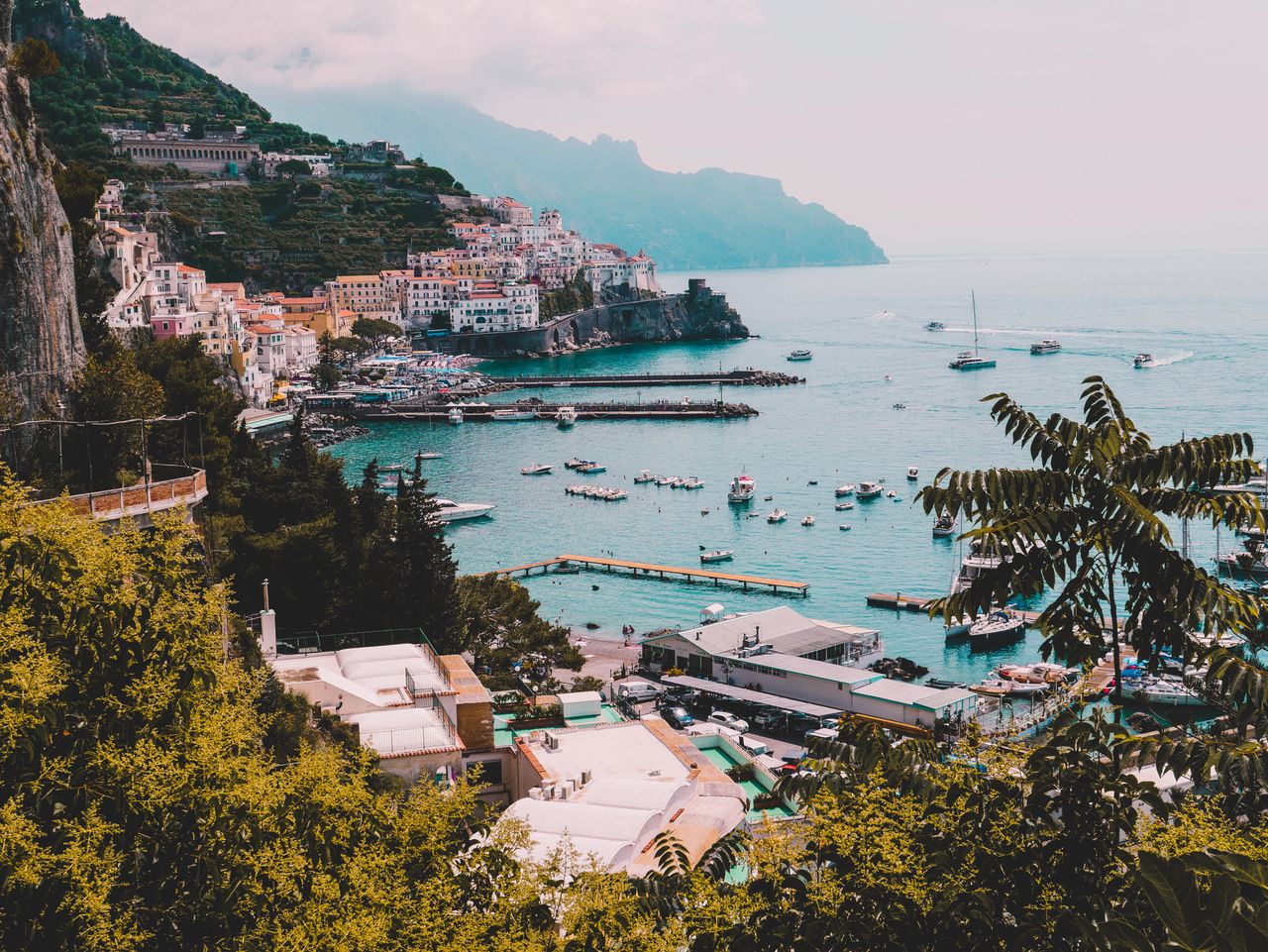 Crafting Captivating Headlines: Your awesome post title goes here Breathtaking view of Amalfi's picturesque harbor and coastline, perfect for travel inspiration.